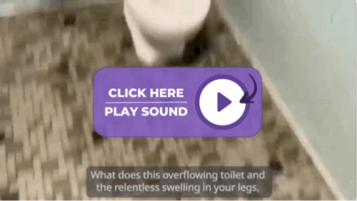 Person struggling with swollen legs